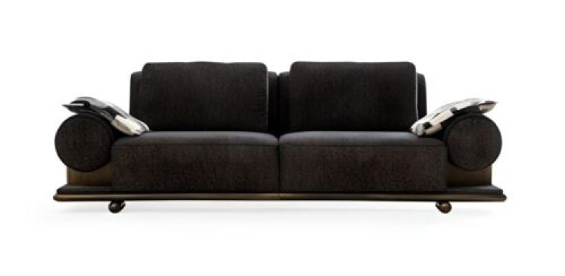 Modern Sofa 3 Seater Black High Quality Upholstery Sofas Design Textile new
