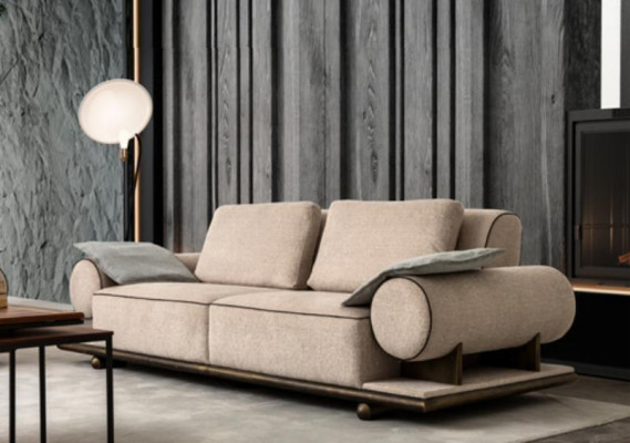Textile Sofa Couch Upholstery Sofa 3 Seater Couches Sofas Modern Three Seater new