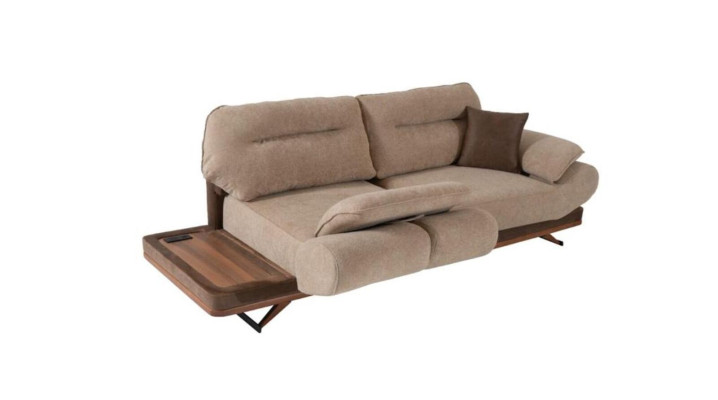 Brown 3-Seater Sofa Living room Designer Couch Upholstery Seat Furniture new