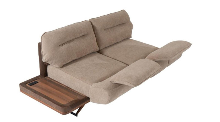 Brown 3-Seater Sofa Living room Designer Couch Upholstery Seat Furniture new