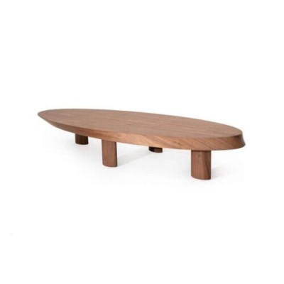 Designer Oval Wooden Table Living room Side table Table Luxury Furniture