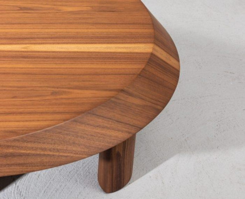 Designer Oval Wooden Table Living room Side table Table Luxury Furniture