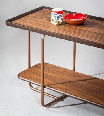 Stylish Console table Design Wood Luxury Table for Living room stainless steel