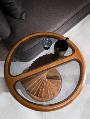 Modern Side table with wooden top in Barun Color Living room Round new
