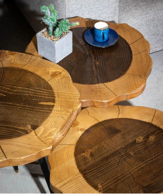 Round Side table set Living room Luxury Tables Living room Coffee tables