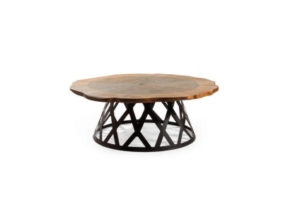 Design Coffee table Luxury Round Shape Metal Elegant Living room new