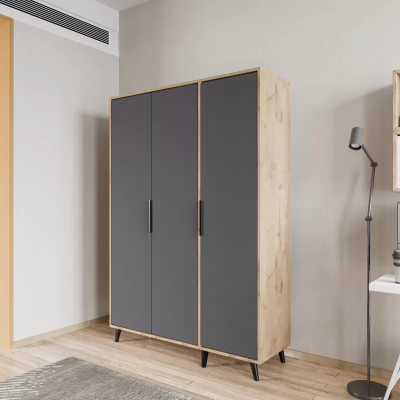 Gray Brown Modern Design Wardrobe Rectangular Bedroom Luxury