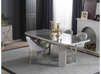 Dining room Modern Furniture Luxurious Dining table 4x Chairs Modern Suite