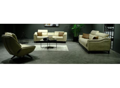 Complete e Couch Set Designer 3-Seater Two-seater Luxurious Armchair