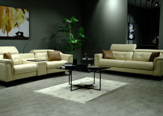 Complete e Couch Set Designer 3-Seater Two-seater Luxurious Armchair
