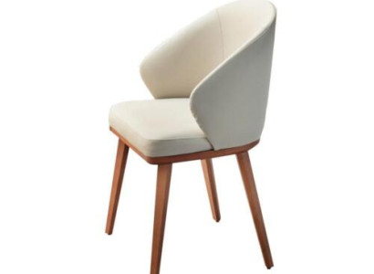 White Dining chairs Luxurious 6x Kitchen chairs Fabric seating furniture 6 pieces