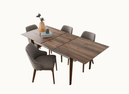 Large Dining room Brown Table Wood Furniture Designer Dining room Tables