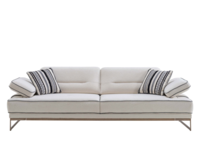 White Sofa exclusive r 3-Seater Living room Textile Upholstery Couch new