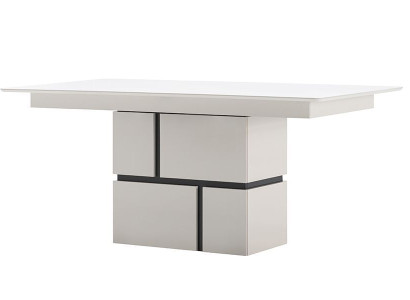 White Dining room Table Dining table Luxurious Wood Extendable Table new