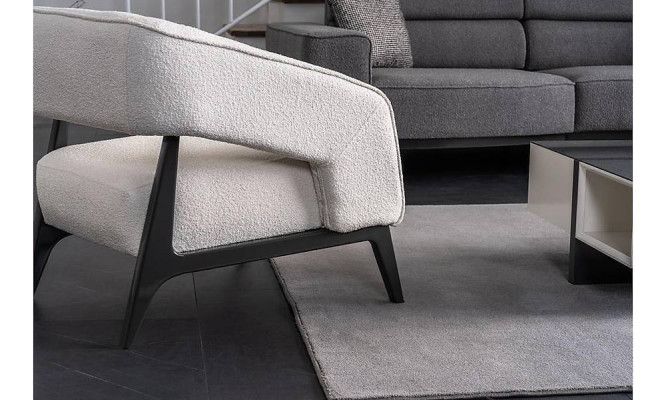 Design 1-Seater Luxury Armchair Upholstered furniture Textile Relax Chair Modern