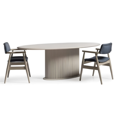 Dinette Dining set Dining room Dining table Chairs 5pcs Beige Modern Wood