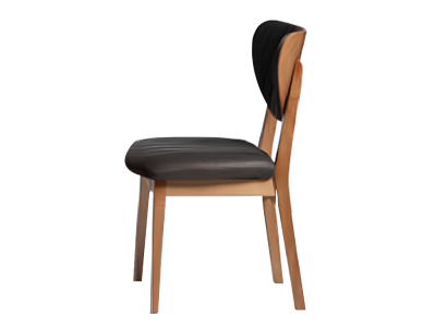 Group Dining chairs Wooden chairs Kitchen chairs Set 6pcs Brown Wood