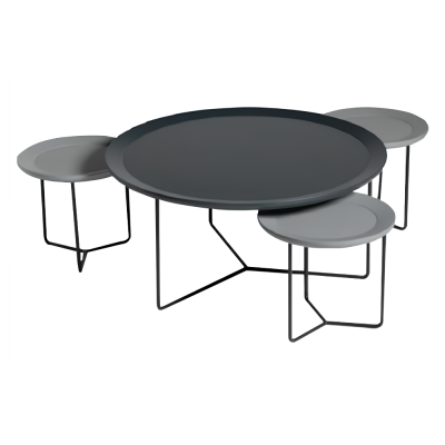 Coffee table Group Coffee table Sofa table Side table Black Table