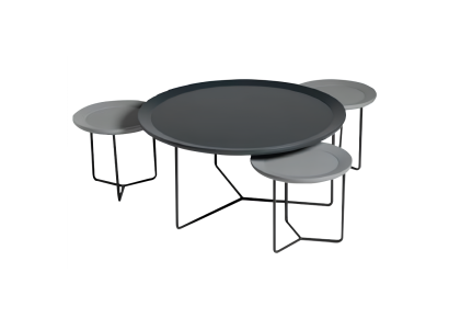 Coffee table Group Coffee table Sofa table Side table Black Table