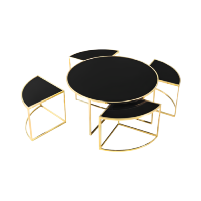 Coffee tables Complete e Tables Side tables Sofa tables 5 pieces Black