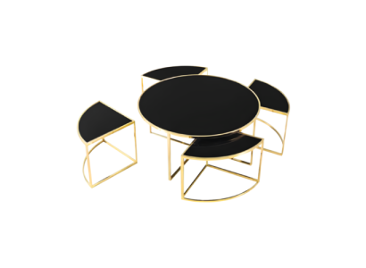 Coffee tables Complete e Tables Side tables Sofa tables 5 pieces Black