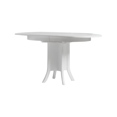 Extendable Dining table Dining room table Wood Wooden table Table White