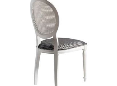 Dining chairs Group Upholstered chairs Kitchen chairs Set 2pcs White Wood