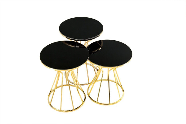 Group Side tables Coffee table e Sofa tables 3-piece Coffee tables Gold