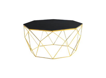 Modern Coffee table Coffee table Sofa table Side table Glass Gold Table