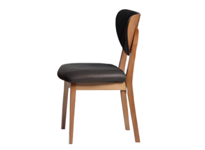 Kitchen chair Wooden chair Dining room chair Brown Wood Classic Chair Fabric