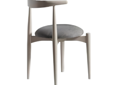 Kitchen chair Dining room chair Wooden chair without Armrests Beige Wood Modern