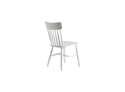 White wooden chair Dining room chair Kitchen chair Wood Classic Chair