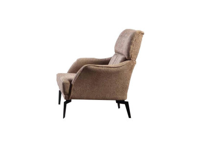 exclusive Beige 2x Armchair Living room Upholstered armchair Luxury Elegant single-seater
