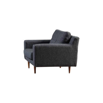 Upholstery Gray 1-Seater Living room Furniture Stylish Armchair Modern Seat