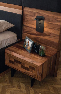 Unique Bedroom Furniture Bed frame Luxury Bedside tables Console