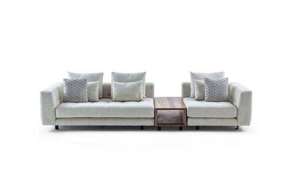 White Four Seater Modern Upholstered Sofas Living room Designer Couch new