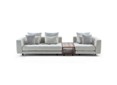 White Four Seater Modern Upholstered Sofas Living room Designer Couch new