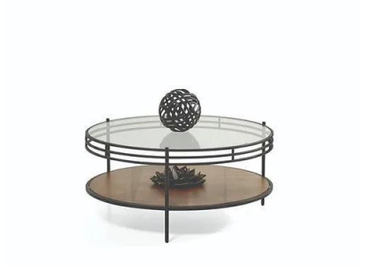 Designer Coffee table Luxury Glass Table Coffee Round Living room Wood Table