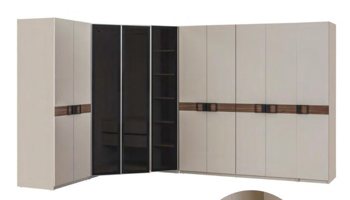 Luxurious Bedroom Suite Double bed 2x Bedside tables Corner cabinet