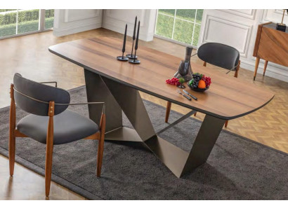 exclusive s Dining room set stylish dining table 4x textile chairs 5 pieces new