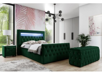Green Bedroom Suite Complete's Set Double bed Stool Consoles