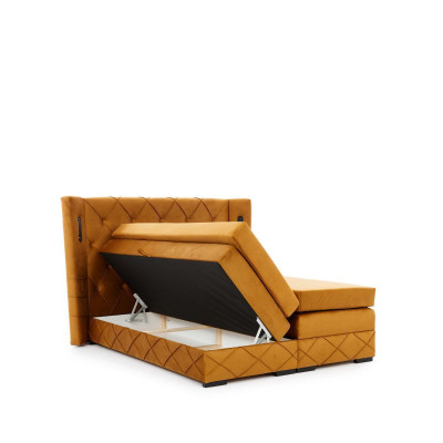 Brown exclusive s Chesterfield Bed Upholstery Bedside tables Designer Furniture