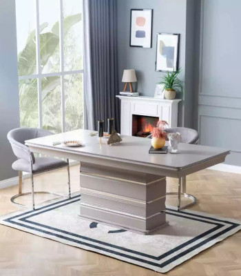 Set Group Table 6x Chairs Dining room Wooden table Dining room Design new