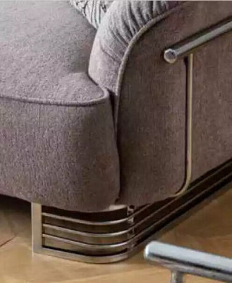 Sofa 3 Seater Textile Living room Design Modern new Luxury White gray
