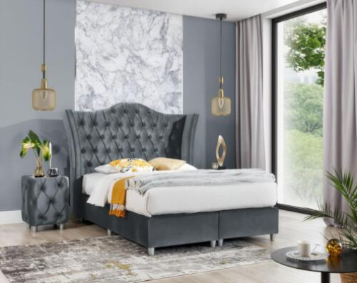 Designer Suite Bedroom Set Luxury Bed 2x Bedside table Wood Complete new