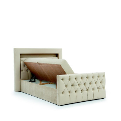 Bedroom Chesterfield Bed Double bed Furnishings Luxury Upholstered bed Textile