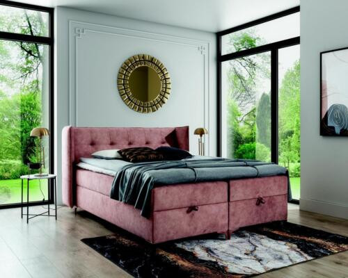 Bedroom Furniture Box Spring Bed 160x200cm Modern Design Furnishings