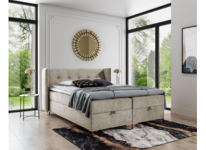 Furnishings Bedroom Upholstered bed Luxury box spring bed double design furniture