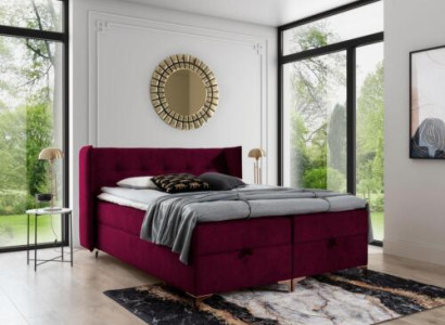 Bed Bedroom Luxury Design Modern Box Spring Bed Furnishings Upholstered bed