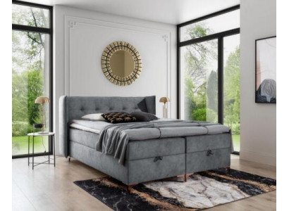 Box spring bed 160x200cm Upholstered furniture Luxury Bed Bedroom Style Modern